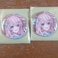 プロセカ　メロパレ　カフェ　ホログラム缶バッジ　巡音ルカ