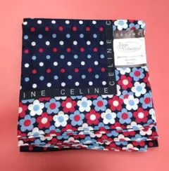 【新品未使用】CELINE　大判ハンカチ　スカーフ（58cm）透かしロゴ入り