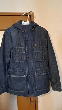 極美品 フレッドペリー カバーオール ロングラインジャケット 千鳥格子 極美品 フレッドペリー カバーオール ロングラインジャケット