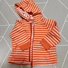 PETIT BATEAU プチバトー ボーダー パーカー 74cm
