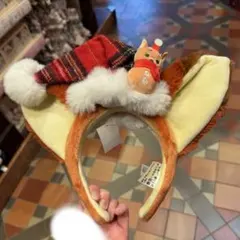 香港ディズニー　カチューシャ　 ズートピア　ニック　クリスマス