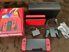 【スチールBOX付】Nintendo Switch 有機EL マリオレッド 本体