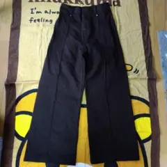 ZARA ダークブラウン ワイドパンツ サイズ36