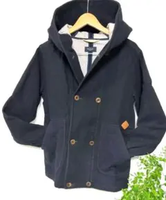 Paul Stuart ポールスミス 羊毛 ジャケット コート フード付き M