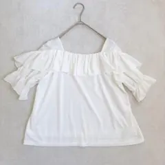 PROPORTION BODY DRESSING フリルブラウス ホワイトのサムネイル