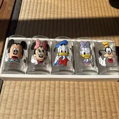 ディズニーキャラクター ガラスコップ 5個セット