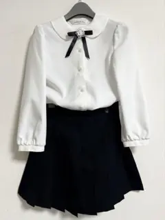 ブラウス　キュロットスカート　上下セット　130センチ　SHOPIN ※靴下付き