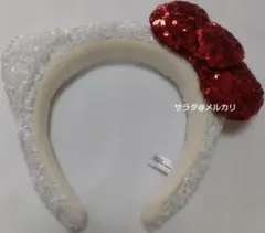 美品　ユニバーサル・スタジオ・ジャパン　usj　カチューシャ　キティ　赤　白