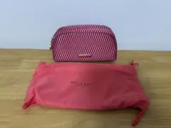 BVLGARI ピンク 幾何学模様 ポーチ