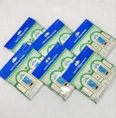 新品　ディズニー　パークチケット柄　ポーチ　6個　コンプセット