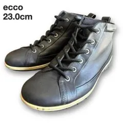 ecco 22.5〜23.0cm コンフォート ブラック レザー エコー 本革のサムネイル