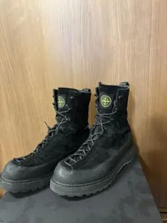 STONE ISLAND スエード レースアップブーツ ブラック 44 箱付きのサムネイル