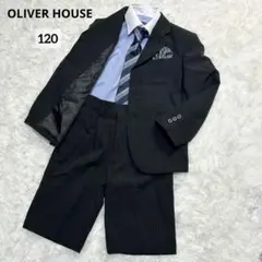 【美品】オリバーハウス フォーマル スーツ キッズ 男の子 120 ブラック