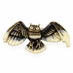 フクロウのブローチ