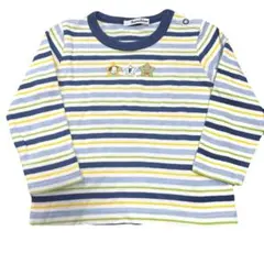 美品　familiar ボーダー長袖Tシャツ 90cm リアちゃん　ファミちゃん