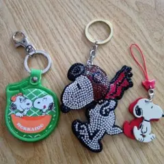 スヌーピー キーホルダー・ストラップセット