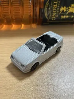 ミニカー シルバー オープンカー フォルクスワーゲン ゴルフ カブリオレ風
