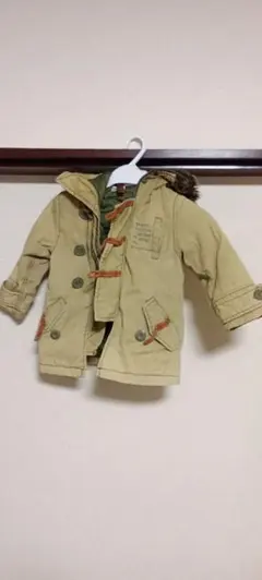 ラグマート　カーキ ダッフルコート フード付き