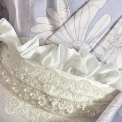 帯揚げ　フリルシフォン定番　成人式振袖　浴衣着物　セット髪飾り　お祭り　帯飾り