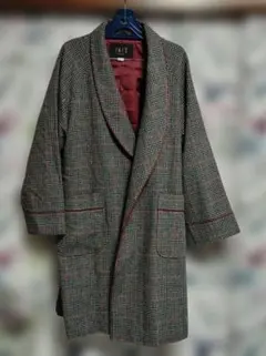 DAKS　カシミヤ　チェック柄ロングコートのサムネイル