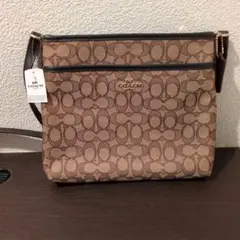 最終値下げ　COACH シグネチャー ショルダーバッグ ブラウンのサムネイル