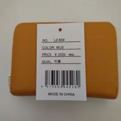LIZDAYZ 牛革製マスタード二つ折り財布