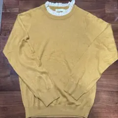 earth music&ecology フリルネックセーター S