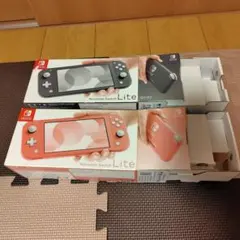 【空箱】Nintendo Switch Lite ピンク グレー