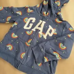 GAP 虹柄 長袖パーカー 110