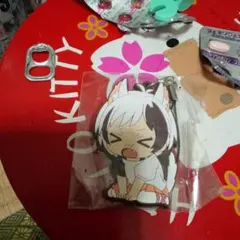 アニメキャラクター ストラップ 猫耳デザイン