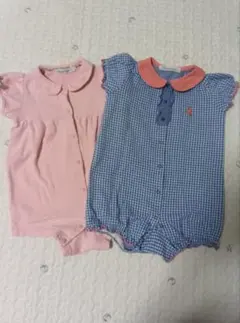 ファミリア ロンパース 2点セット