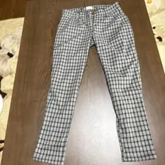 Ungrid チェック柄 カジュアルパンツ グレー M