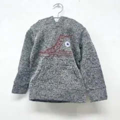 コンバース スニーカー 刺繍 グレー パーカー サイズ100