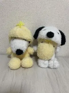 スヌーピー ウッドストック ぬいぐるみ 2体set