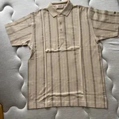 McGregor ストライプポロシャツ Mサイズ ベージュ