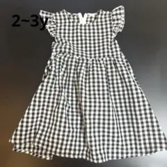 SHEIN 2~3y ワンピース ギンガムチェックのサムネイル