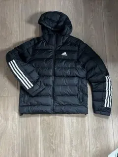 田*中様 最終値下げ❣️adidas ブラック ダウンジャケット フード付き