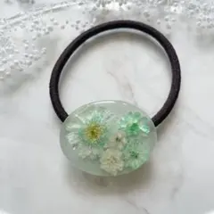 ボタニカル♡ミントブルー ミントグリーン お花 パール レジン