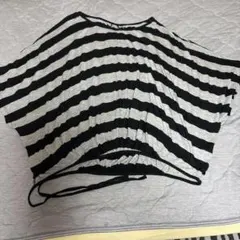 DOUBLE STANDARD CLOTHING ボーダー 半袖カットソー Lのサムネイル