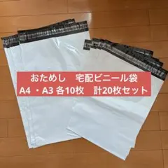 おためし　宅配ビニール袋　A4 ・A3 各10枚　計20枚セット
