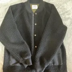 【春秋物】コーエン　ブラック　ボアジャケット　ユニセックス