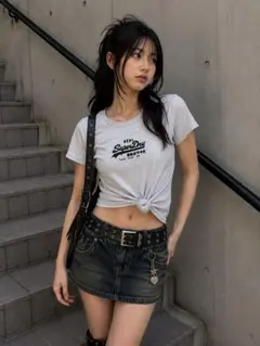 Superdry Vintage Logo Boxy Tシャツ ライトグレー