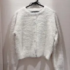 GU シャイニークルーネックカーディガン　M