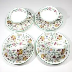 MINTON ミントン ハドンホール カップ＆ソーサー 4客セット 英国製 ボー