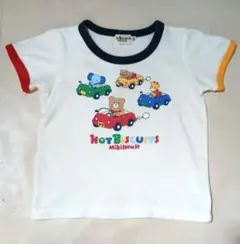 ミキハウス ホットビスケッツ　オープンカーと動物 Tシャツ　80