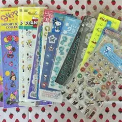 スヌーピー SNOOPY シール 24種類セット ビンテージ。