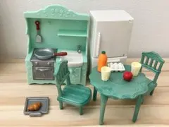 シルバニア　キッチンセット　テーブル　冷蔵庫