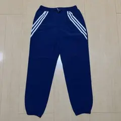 Mサイズ/adidasナイロンパンツ ネイビー 3本ラインデザイン CE1812