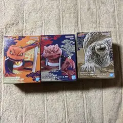NARUTO ガマ吉、ガマブン太、守鶴　ソフビフィギュア 3体セット
