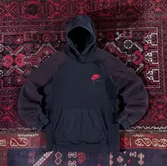 t*k様 NIKE ナイキ ワンポイントロゴ プルオーバー パーカー ブラック